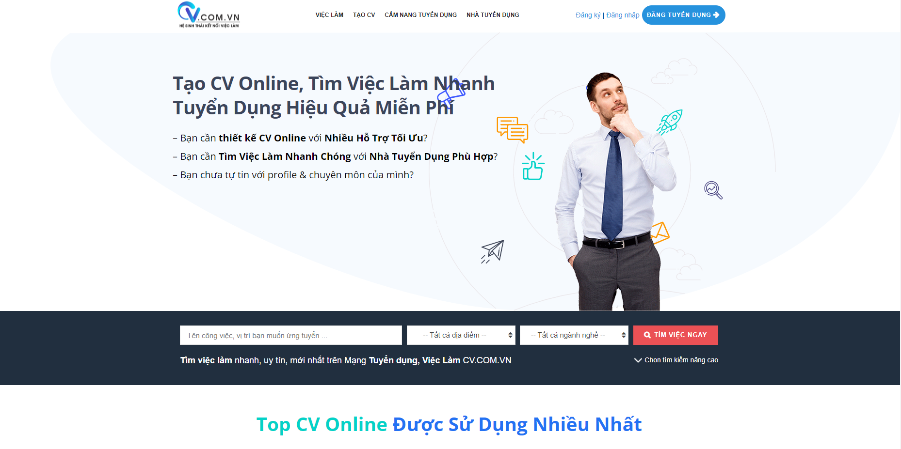 web xin việc làm cv.com.vn